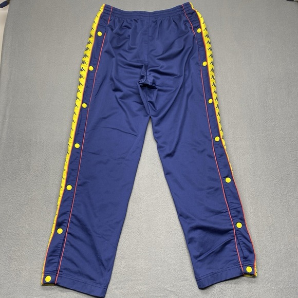 Vtg Kappa Track Pants Mens XL Side Logo Buttons Y2K Baggy Hip Hop 90s Silky - Picture 6 of 9